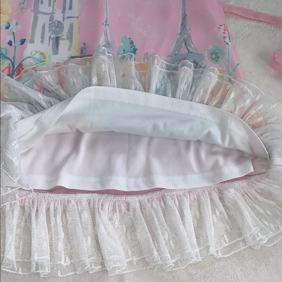 Little Angels Pink & White Paris Print Dress 6X by Us Angels - Picture 8 of 15